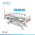 AG-BM106 pas cher trois fonction électrique moteur réglable soins infirmiers pliage des soins aux personnes âgées lit